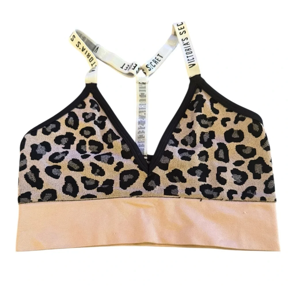 Victoria’s Secret Leopard Longline Bralette Small - Picture 3 of 5